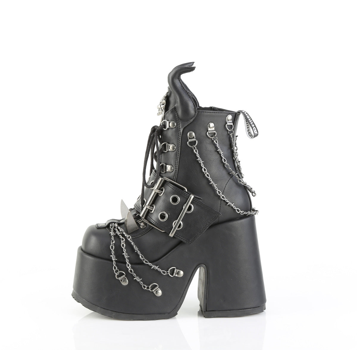 CAMEL-64 Black Vegan Leather
