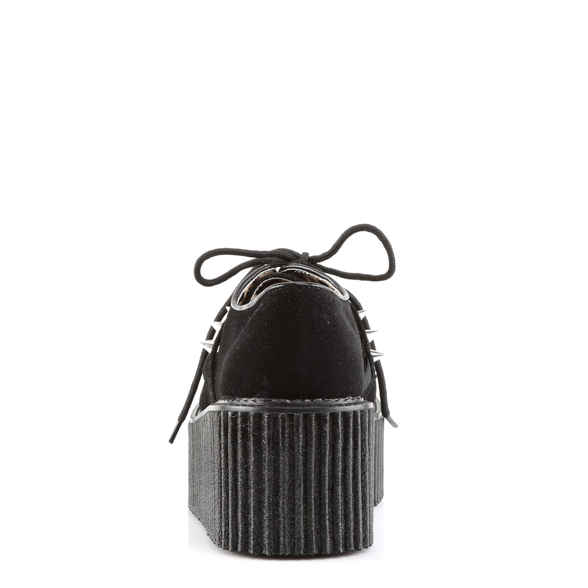 CREEPER-206 Black Vegan Suede-Vegan Leather