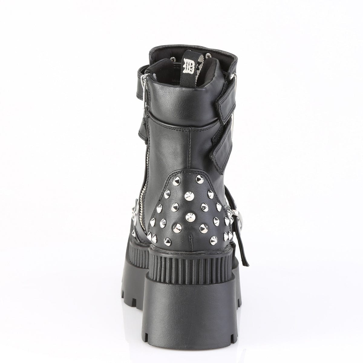 WRATH-58 Black Vegan Leather Ankle Boots Demonia US Size (Women's): 6