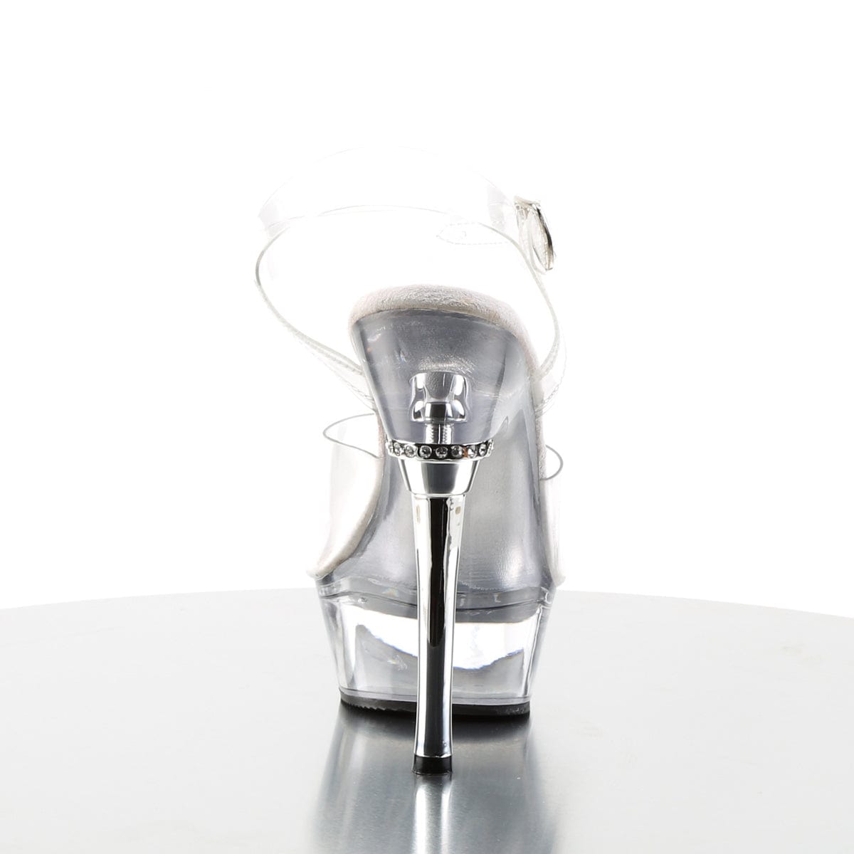 ALLURE-608 Clear/Clear Platform Sandal Pleaser US Size (Women's): 5