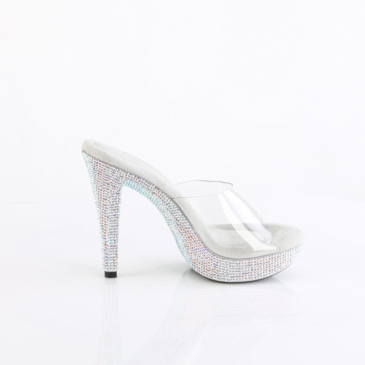 COCKTAIL-501DM Clear/Silver Multi Rhinestones CURRENT Fabulicious US Size (Women's): 5