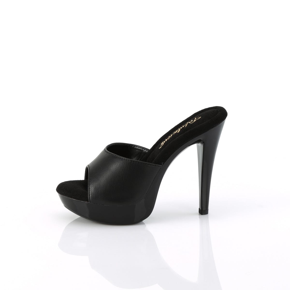 COCKTAIL-501L Black Leather/Black CURRENT Fabulicious US Size (Women's): 5
