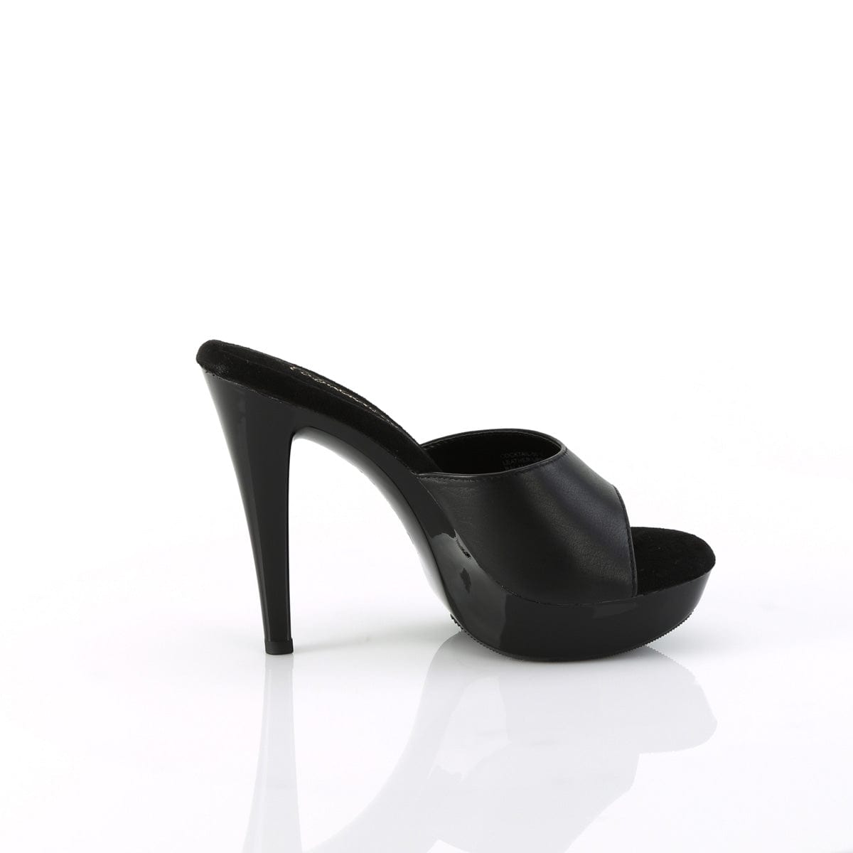 COCKTAIL-501L Black Leather/Black CURRENT Fabulicious US Size (Women's): 5