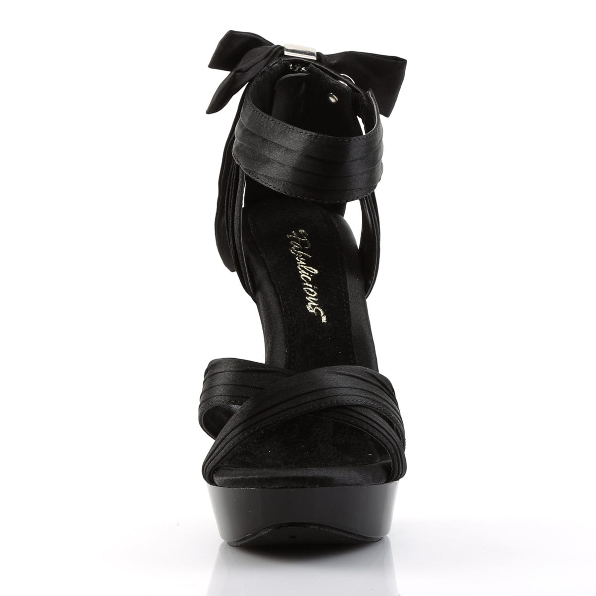 COCKTAIL-568 Black Satin/Black CURRENT Fabulicious US Size (Women's): 5