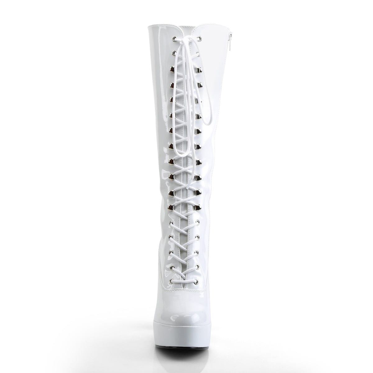 ELECTRA-2020 White Patent Knee Boot Pleaser US Size (Women's): 6
