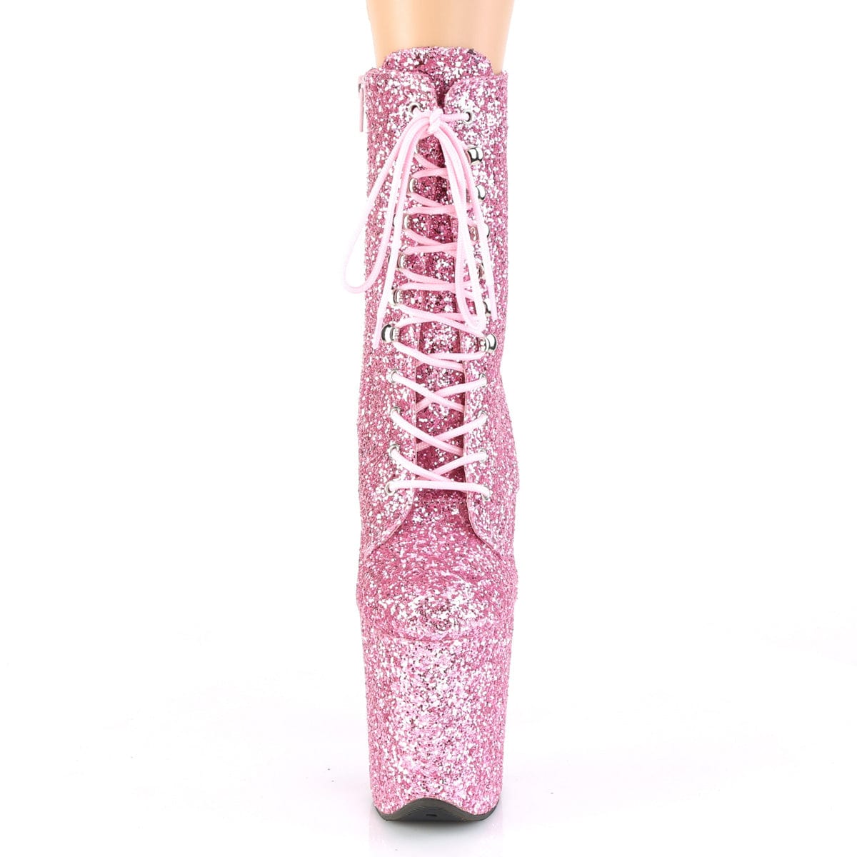 FLAMINGO-1020GWR Baby Pink Glitter/Baby Pink Glitter Ankle Boot Pleaser US Size (Women's): 5