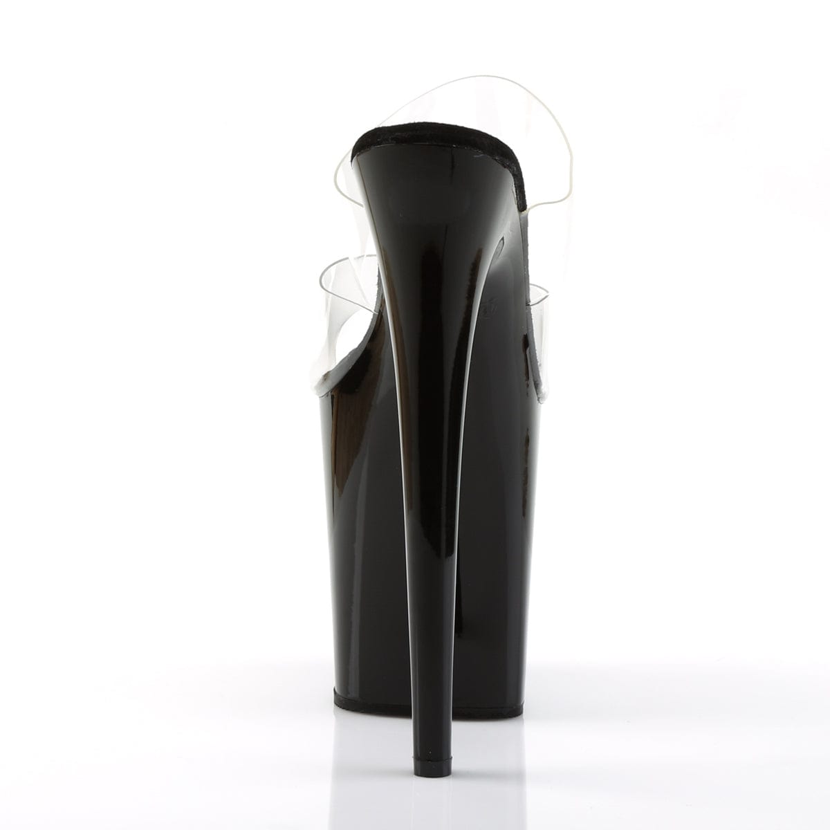 FLAMINGO-802 Clear/Black Slide Pleaser US Size (Women's): 5