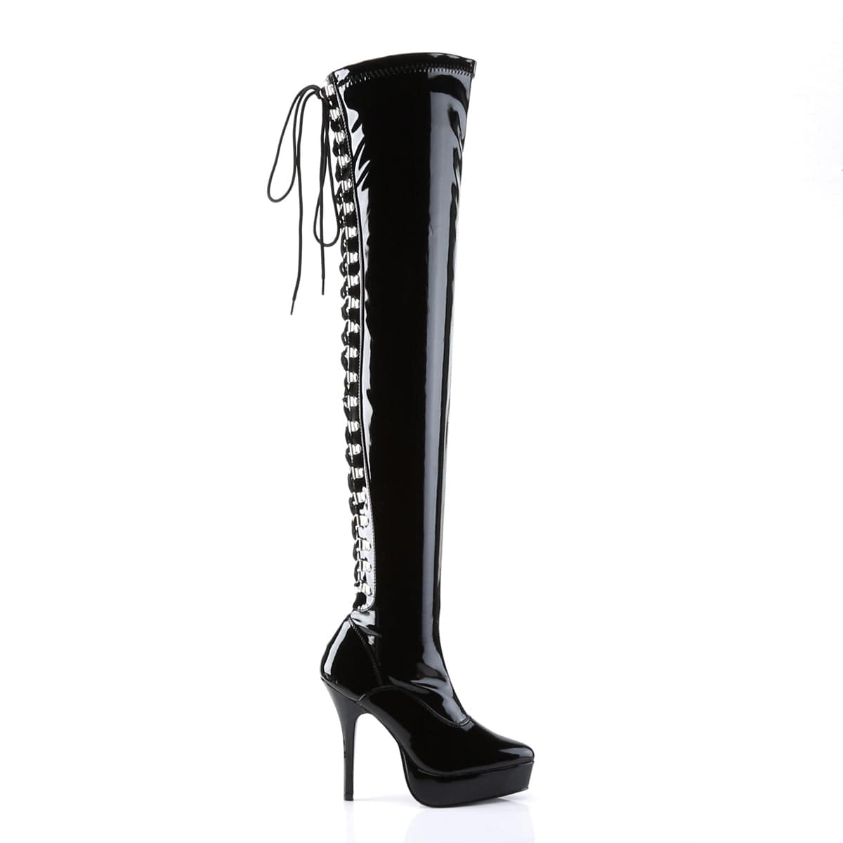 INDULGE-3063 Black Stretch Patent CURRENT Devious US Size (Women's): 6