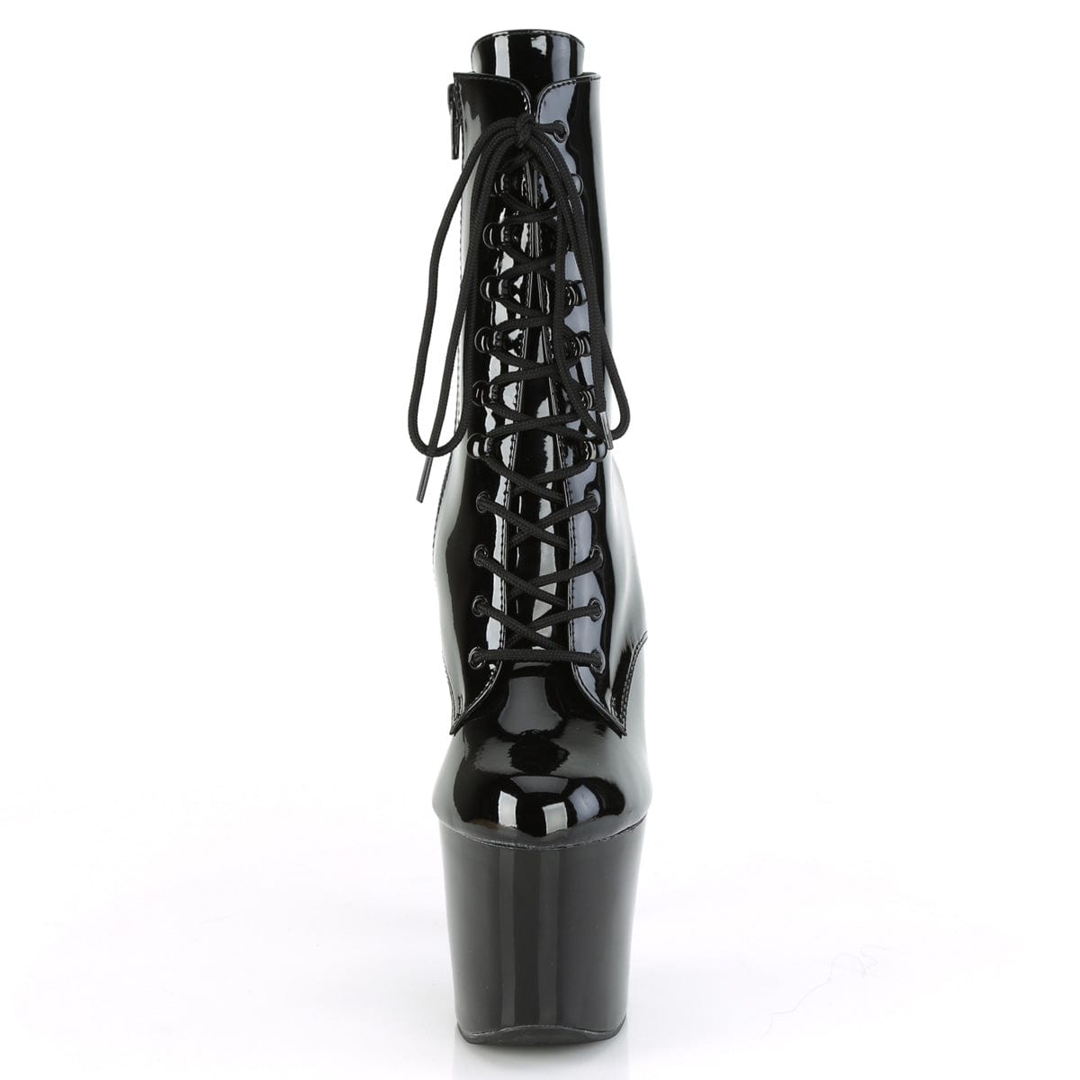 IRONGRIP-1020 Black Patent/Black-Silver Brushed Boot Pleaser US Size (Women's): 5
