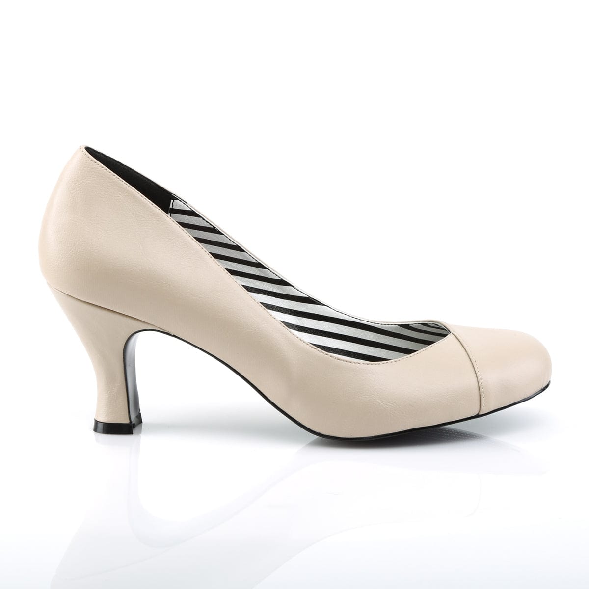 JENNA-01 Cream Faux Leather SALE Pleaser Pink Label US Size (Women's): 9