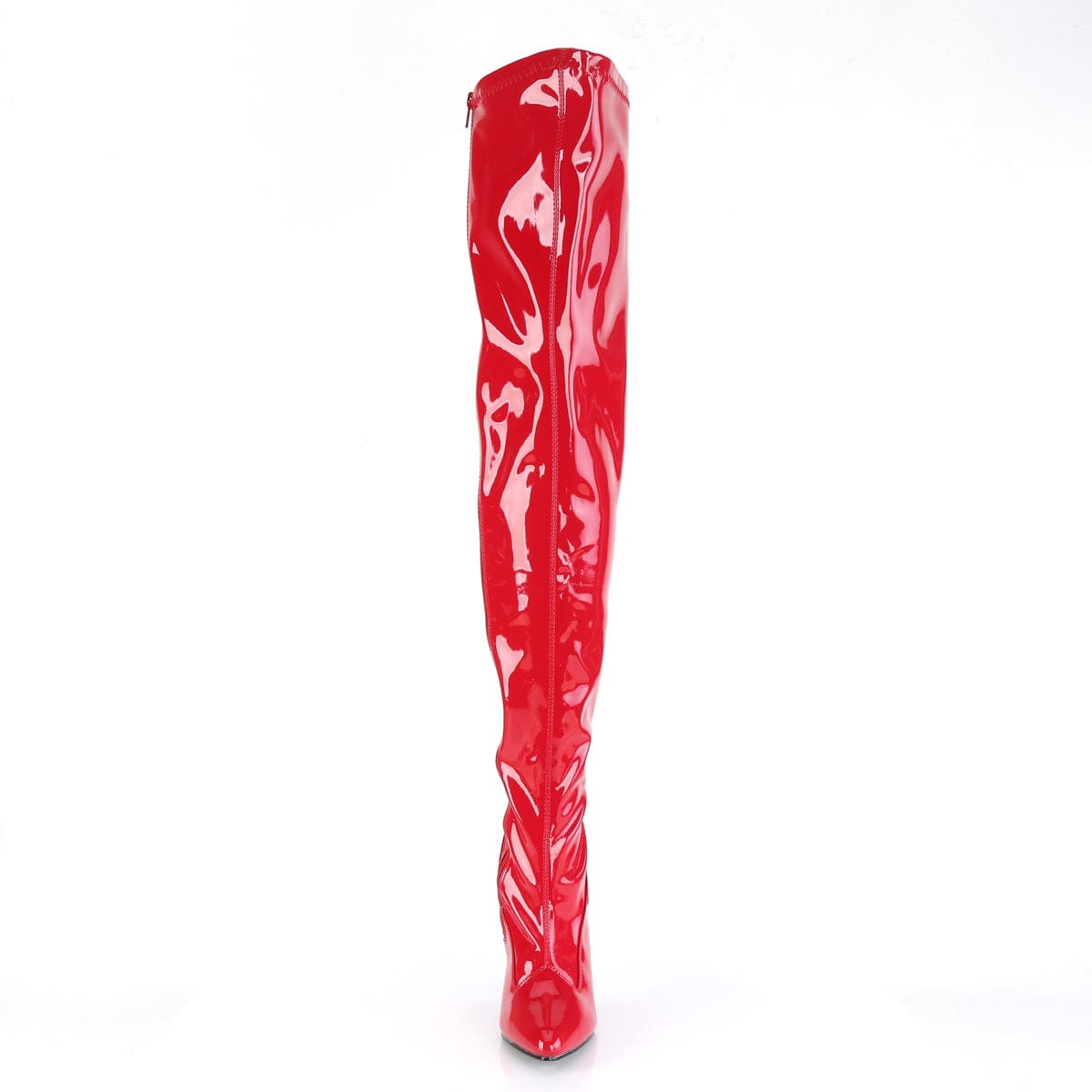 SEDUCE-3000 Red Stretch Patent Thigh Boot Pleaser US Size (Women's): 6