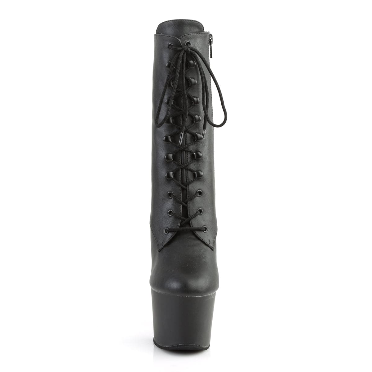SKY-1020 Black Faux Leather/Black Matte Ankle Boot Pleaser US Size (Women's): 5