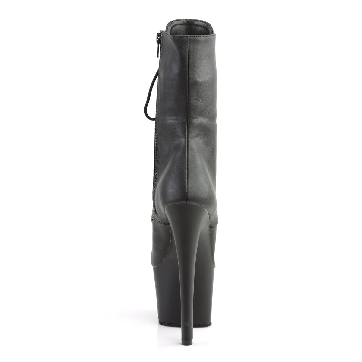 SKY-1020 Black Faux Leather/Black Matte Ankle Boot Pleaser US Size (Women's): 5