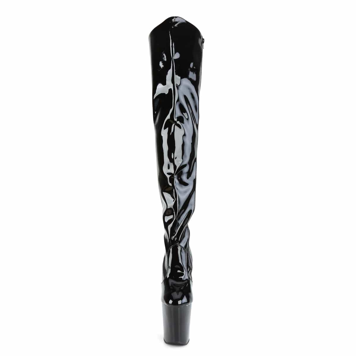 XTREME-3010 Black Patent/Black Boot Pleaser US Size (Women's): 6