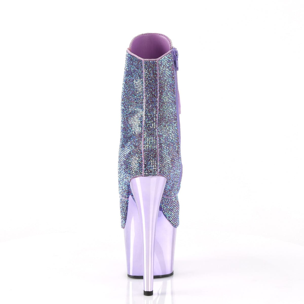 ADORE-1020CHRS Lavender Multi Rhinestones/Lavender Chrome Pleaser US Size (Women's): 5