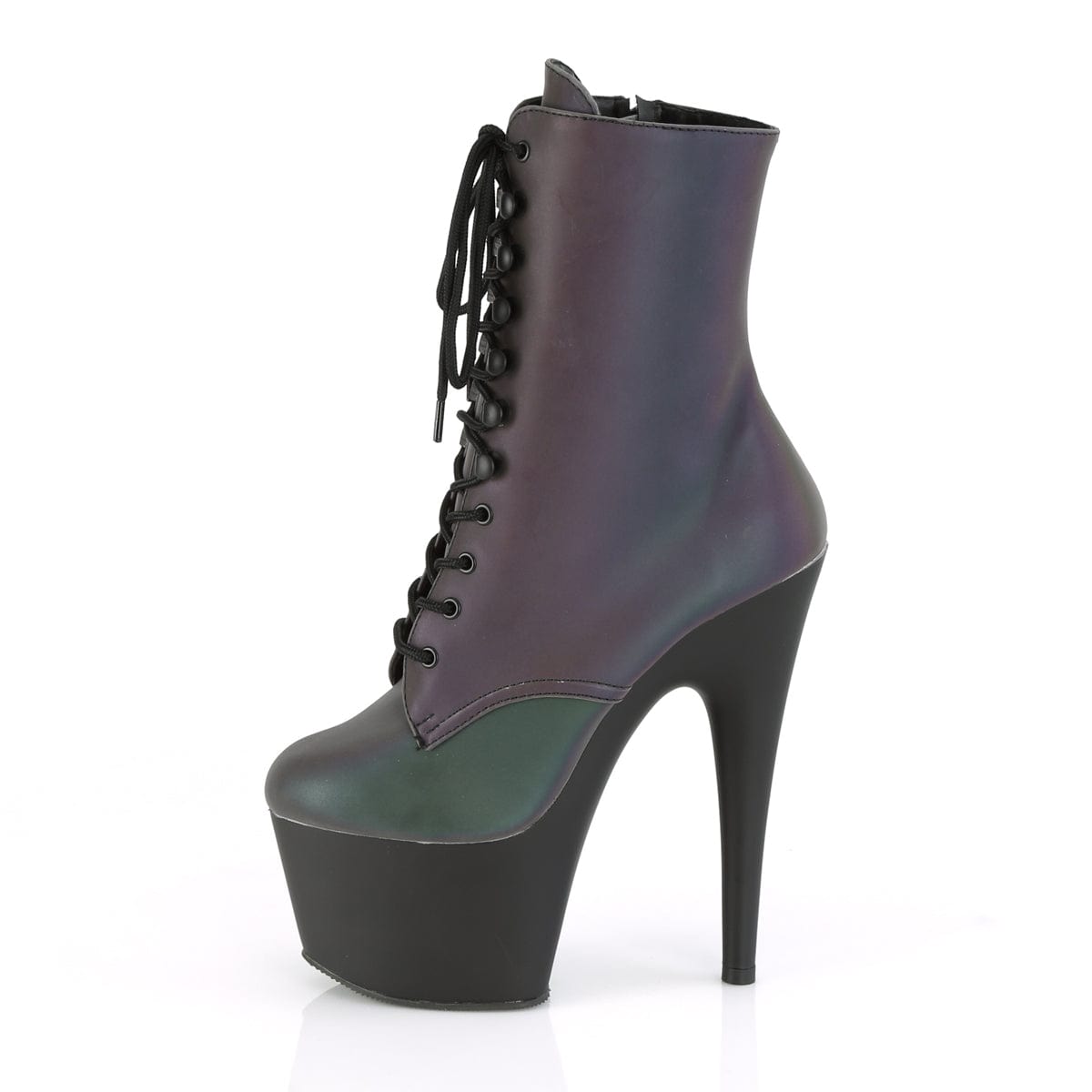 ADORE-1020REFL Green Multi Reflective/Black Matte Ankle Boot Pleaser US Size (Women's): 5