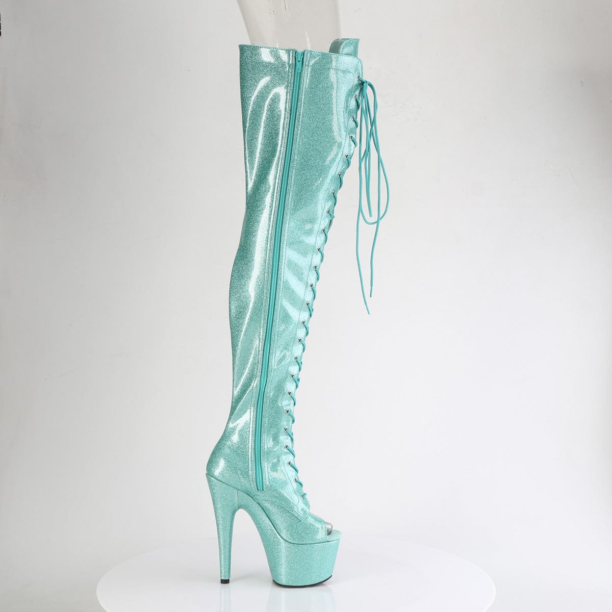 ADORE-3021GP Aqua Glitter Patent/M Pleaser US Size (Women's): 5