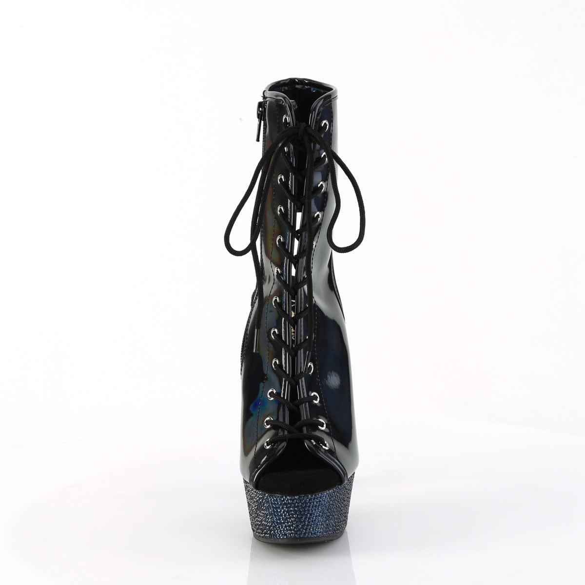 BEJEWELED-1016-6 Black Hologram Patent/Midnight Black Rhinestones Pleaser US Size (Women's): 5