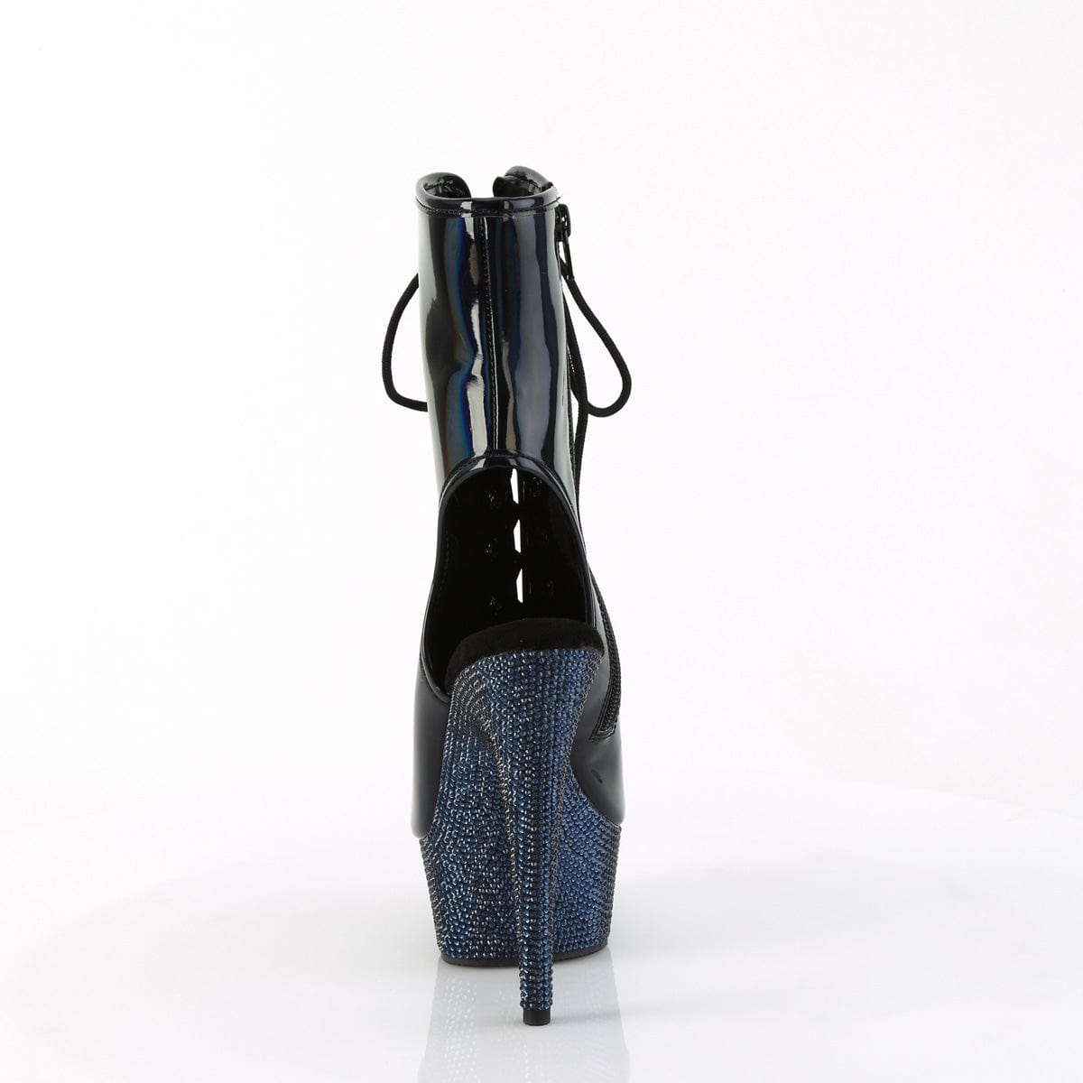 BEJEWELED-1016-6 Black Hologram Patent/Midnight Black Rhinestones Pleaser US Size (Women's): 5