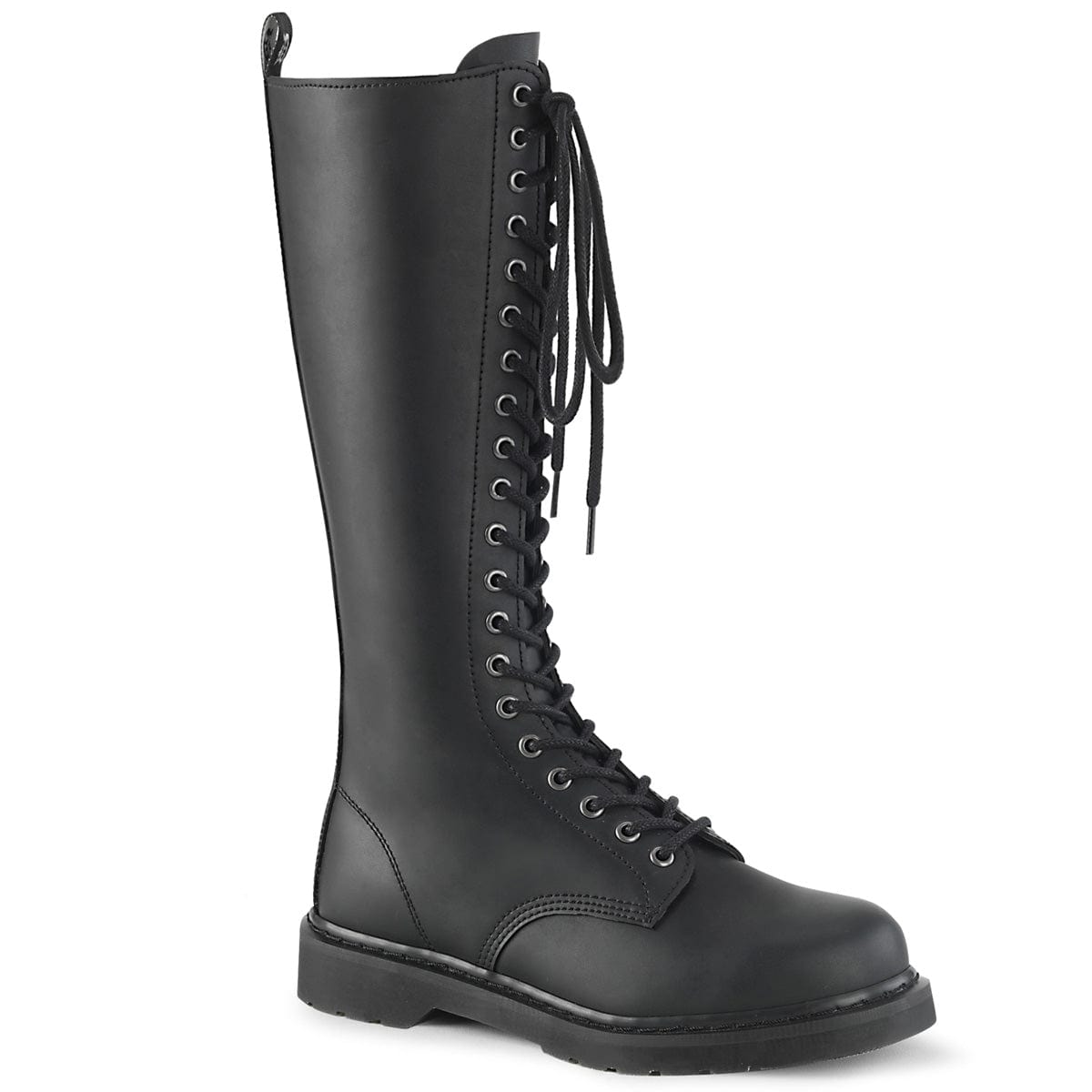 BOLT-400 Black Vegan Leather Combat Boot Demonia US Size (Unisex/Men's): 4