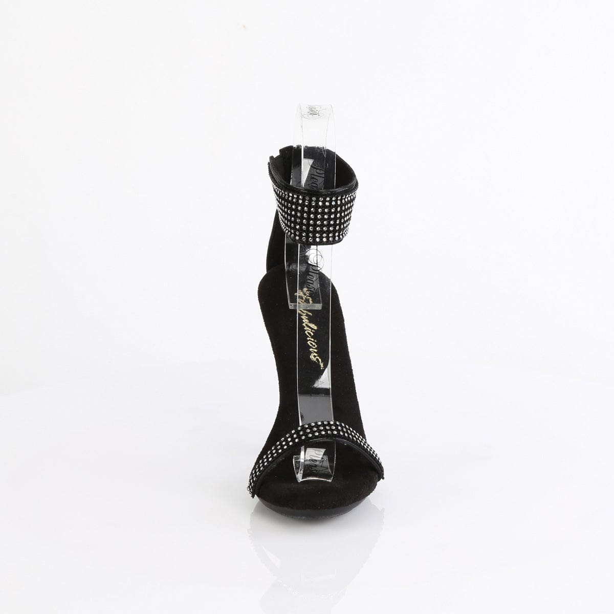 CUPID-440 Black Faux Leather-Rhinestones/Black Fabulicious US Size (Women's): 5