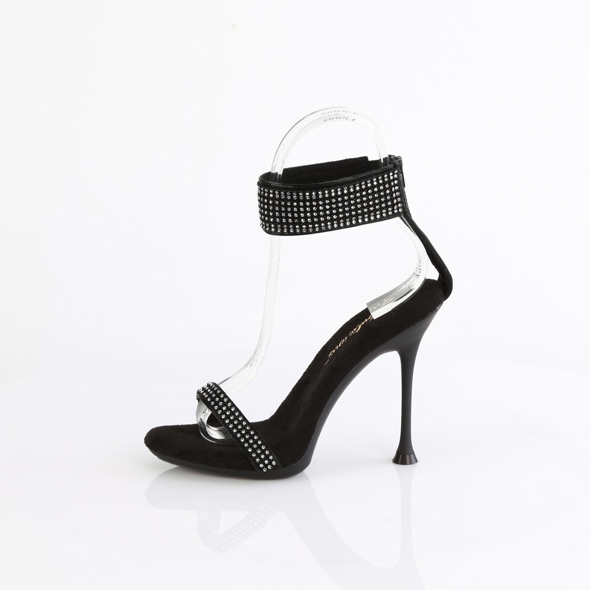 CUPID-440 Black Faux Leather-Rhinestones/Black Fabulicious US Size (Women's): 5
