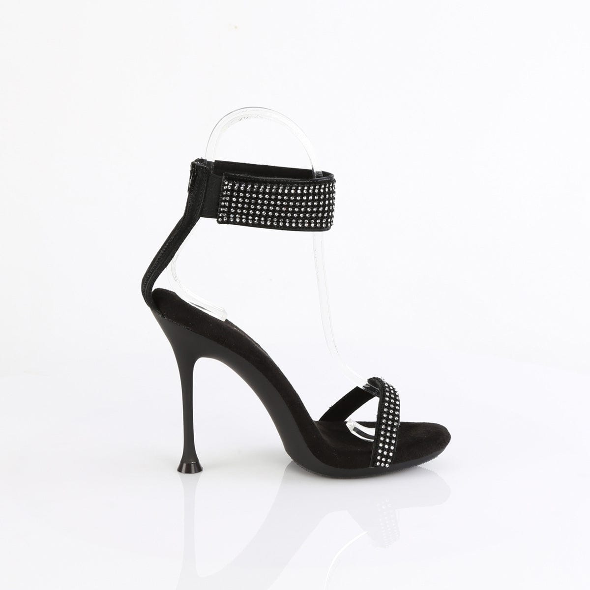 CUPID-440 Black Faux Leather-Rhinestones/Black Fabulicious US Size (Women's): 5