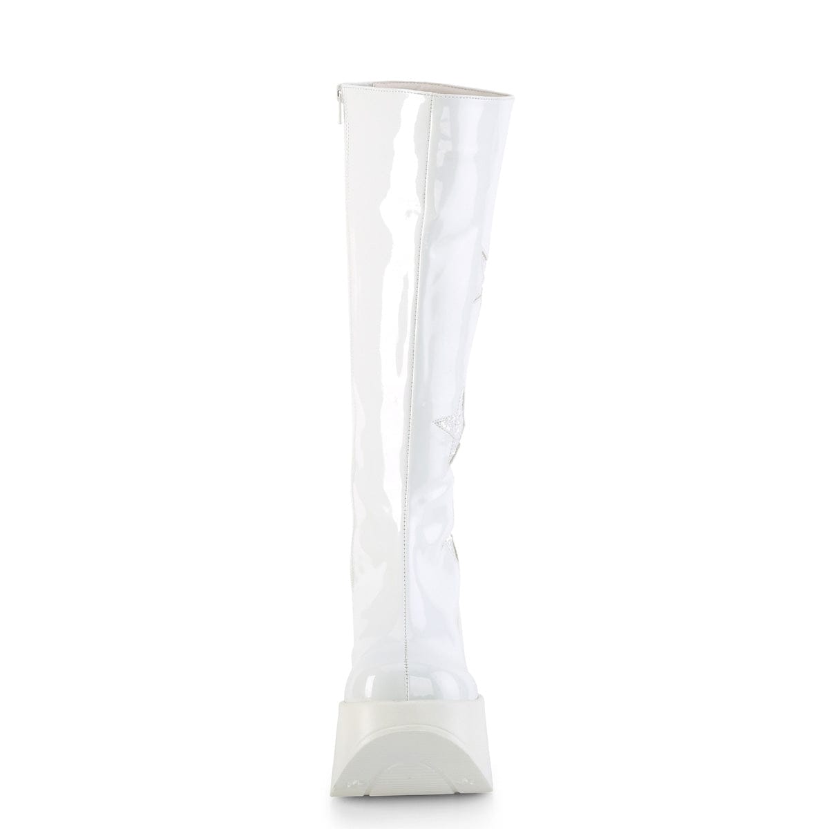 DYNAMITE-218 White Patent -White Multi Glitter Demonia US Size (Women's): 6