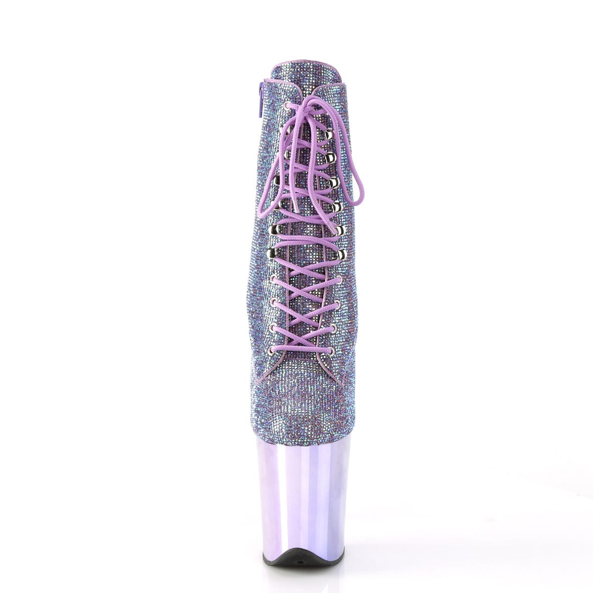 FLAMINGO-1020CHRS Lavender Multi Rhinestones/Lavender Chrome Pleaser US Size (Women's): 5