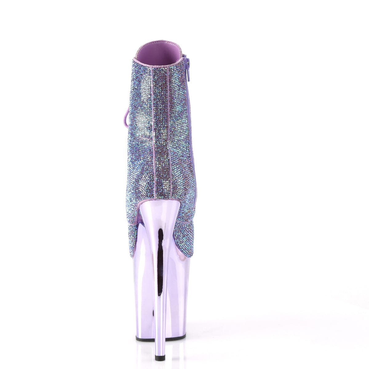 FLAMINGO-1020CHRS Lavender Multi Rhinestones/Lavender Chrome Pleaser US Size (Women's): 5