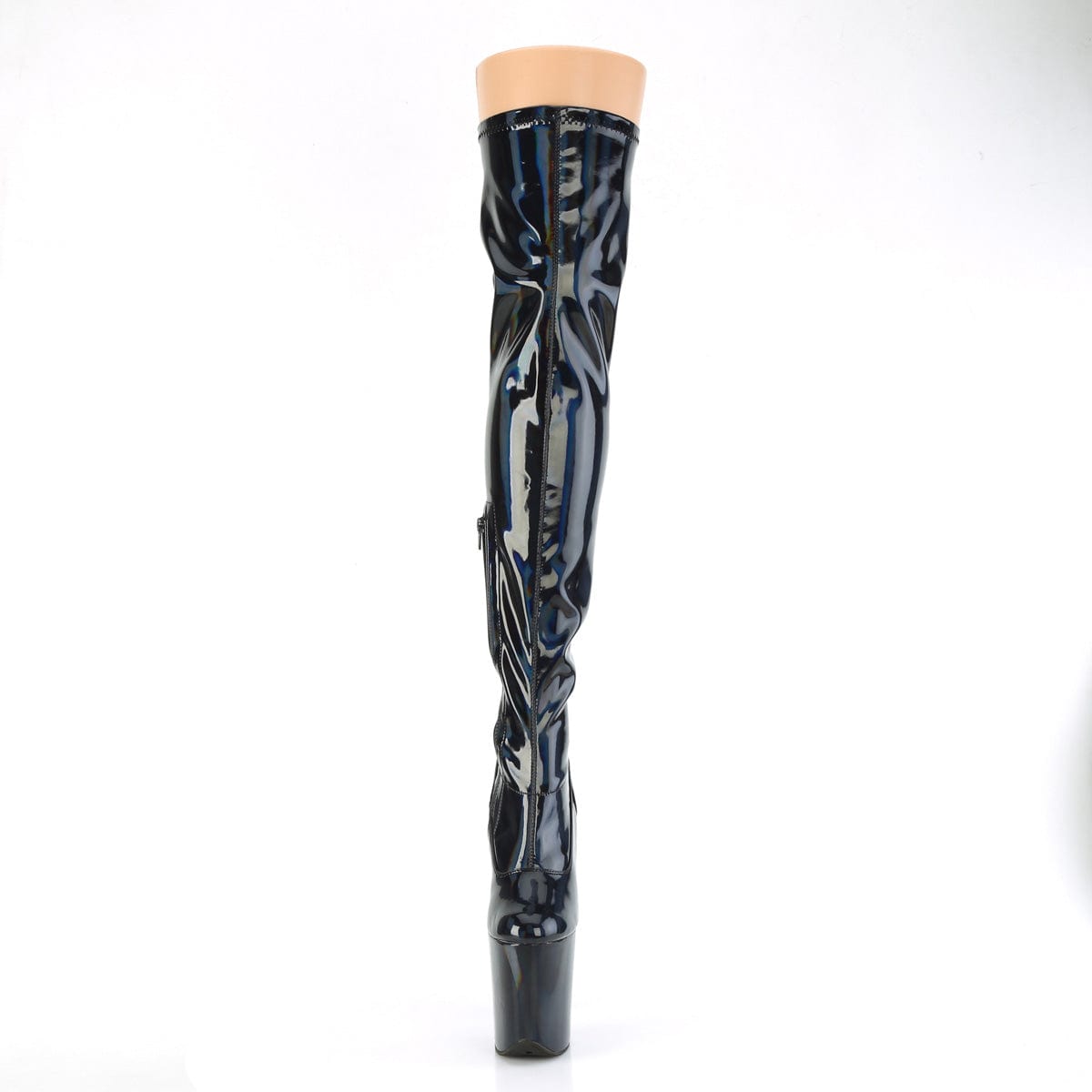 FLAMINGO-3000HWR Black Stretch Hologram/Black Hologram Pleaser US Size (Women's): 5