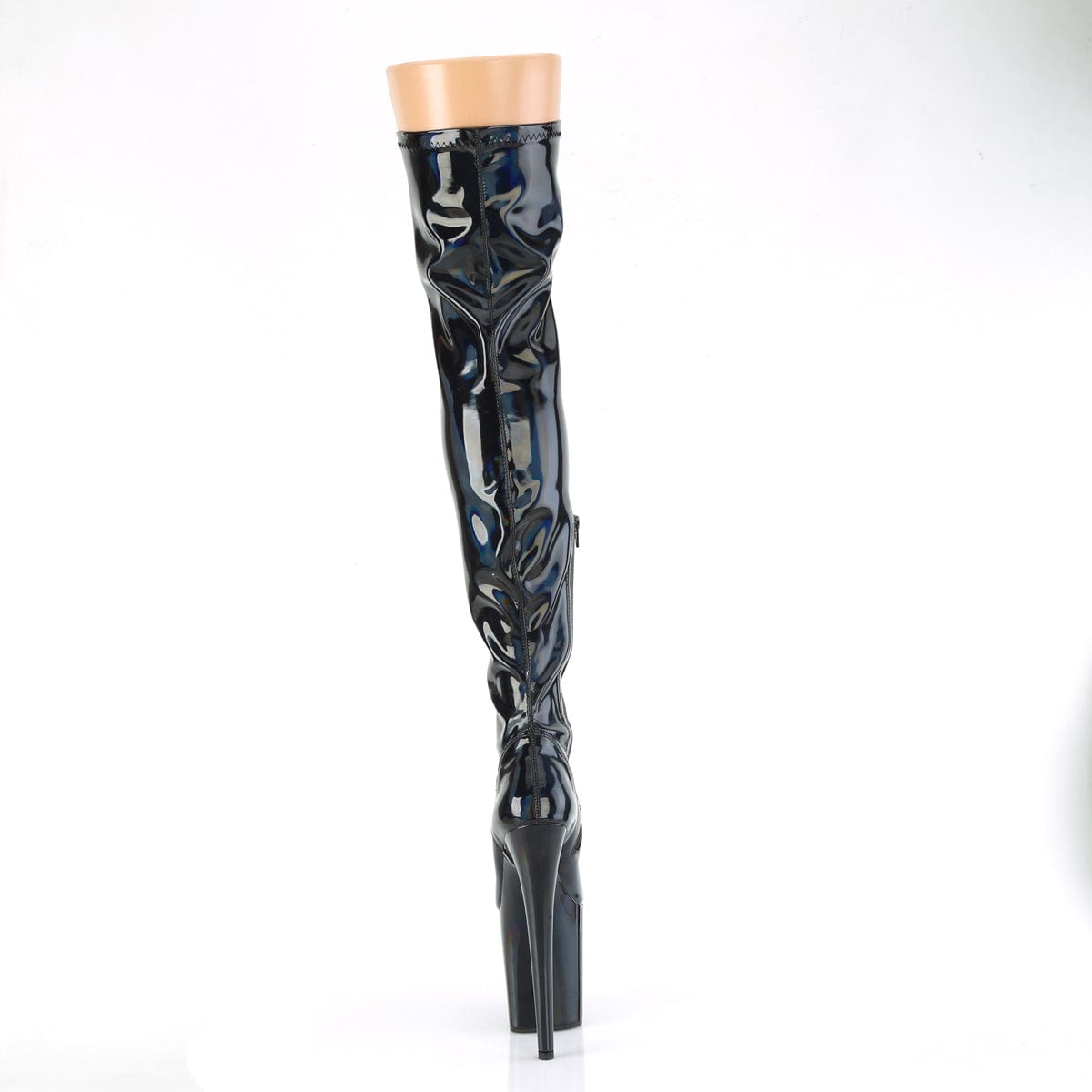 FLAMINGO-3000HWR Black Stretch Hologram/Black Hologram Pleaser US Size (Women's): 5