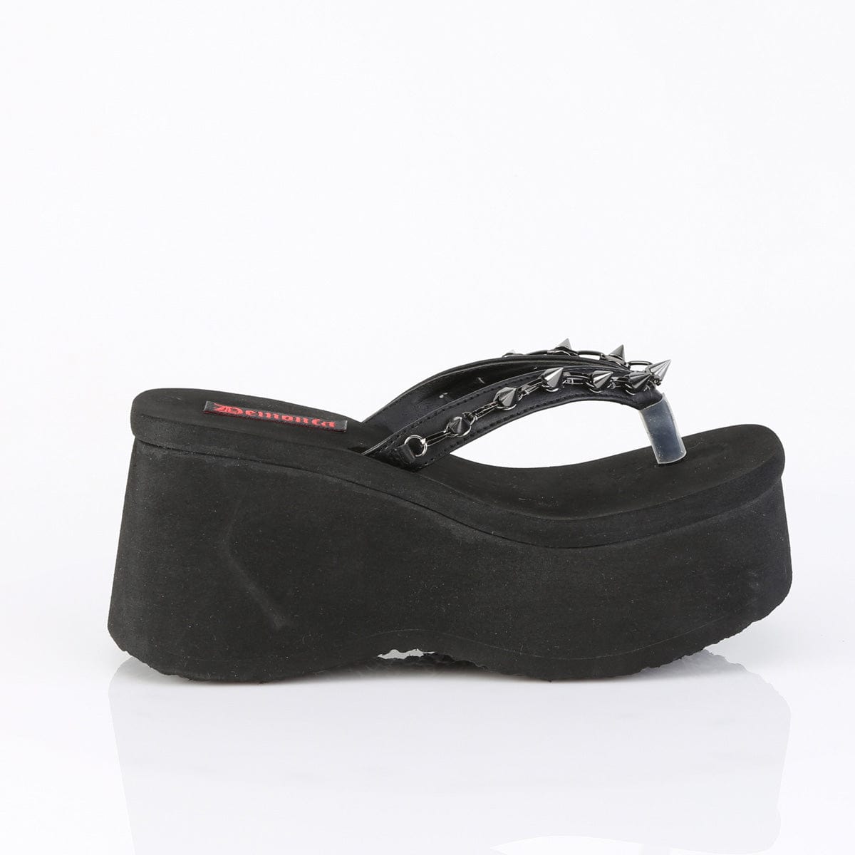 FUNN-35 Black Vegan Leather Demonia US Size (Women's): 6