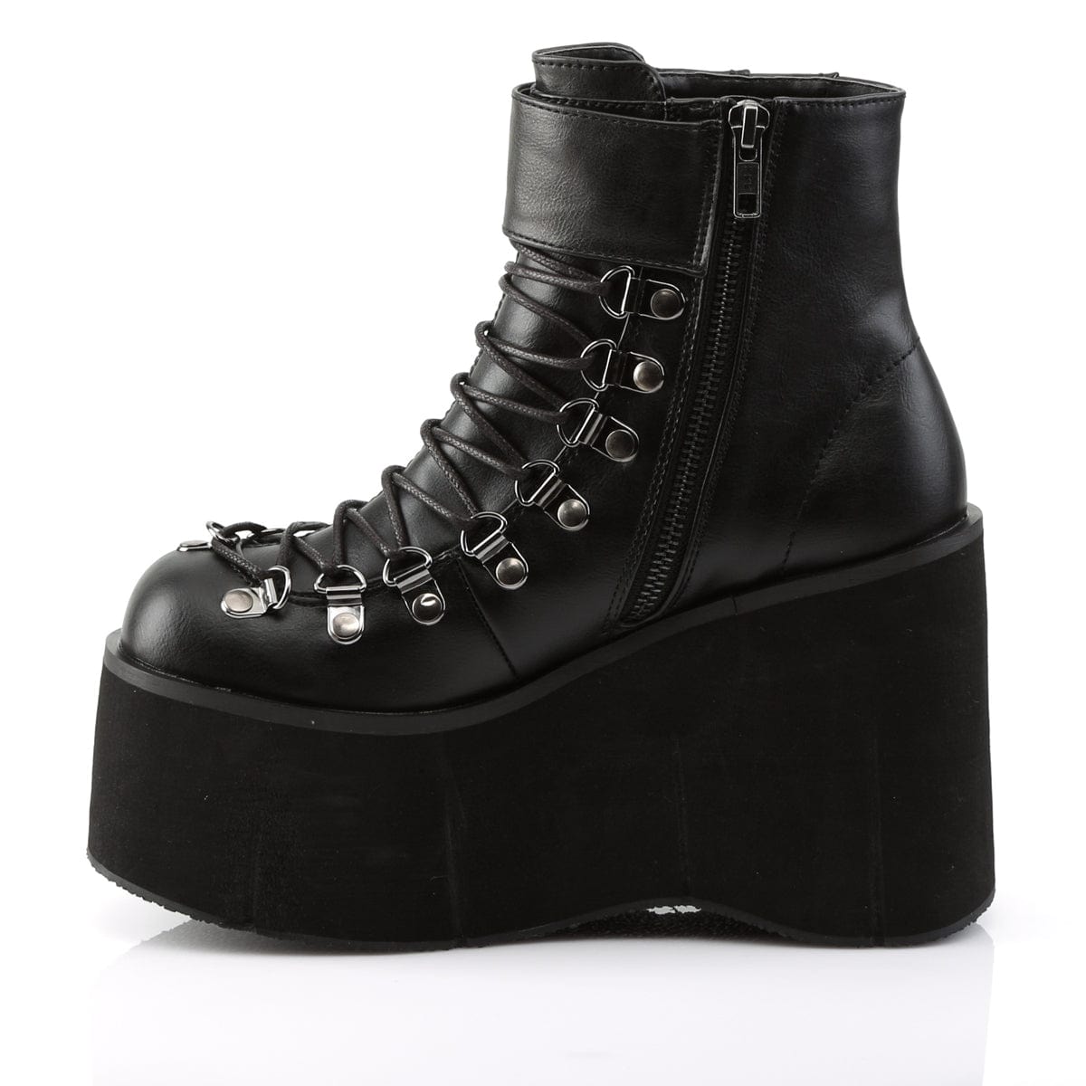 KERA-21 Black Vegan Leather Ankle Boot Demonia US Size (Women's): 5