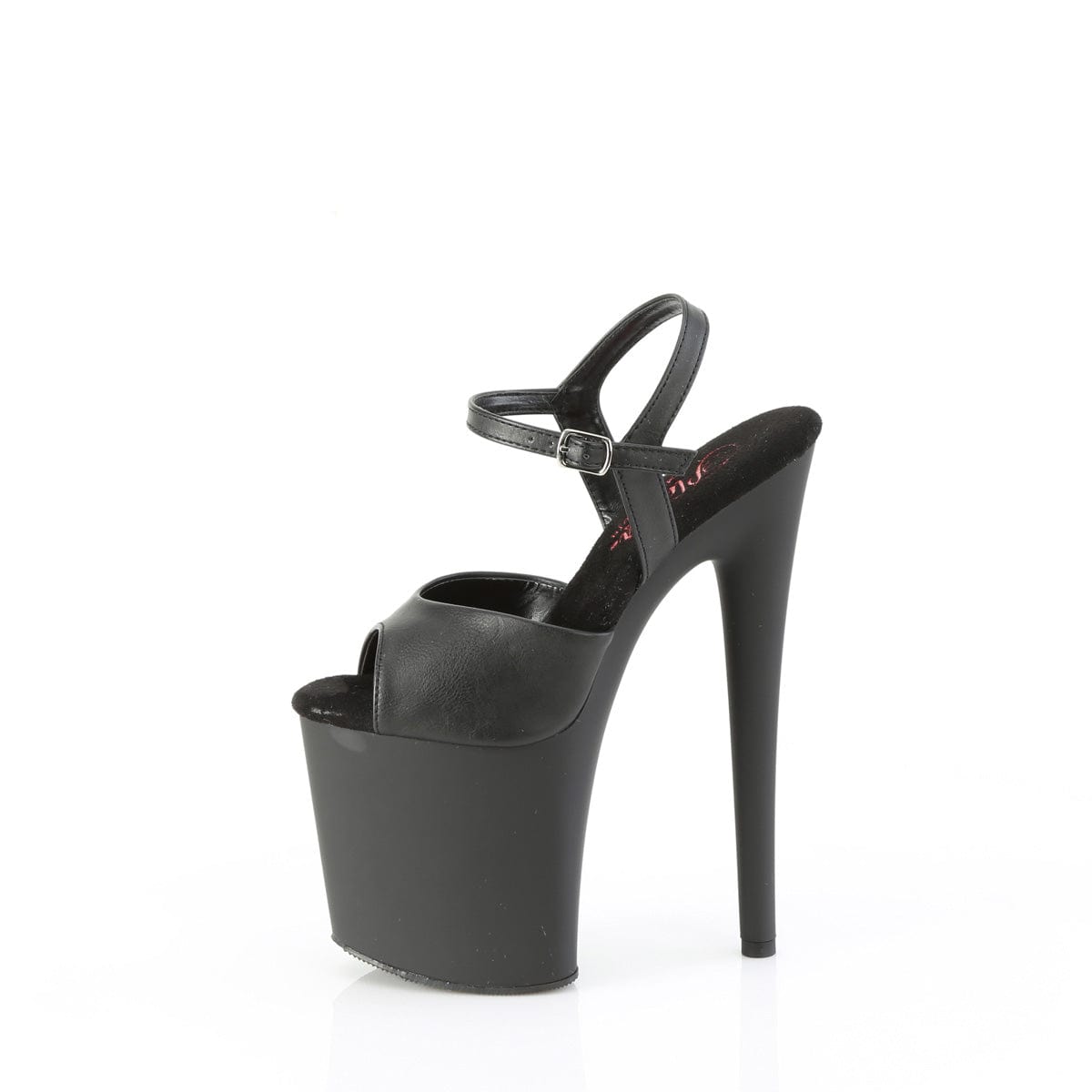NAUGHTY-809 Black Faux Leather/Black Matte Pleaser US Size (Women's): 5