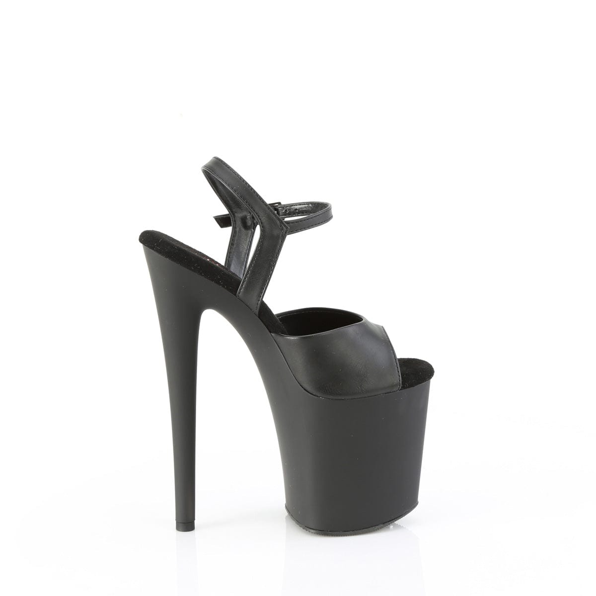 NAUGHTY-809 Black Faux Leather/Black Matte Pleaser US Size (Women's): 5
