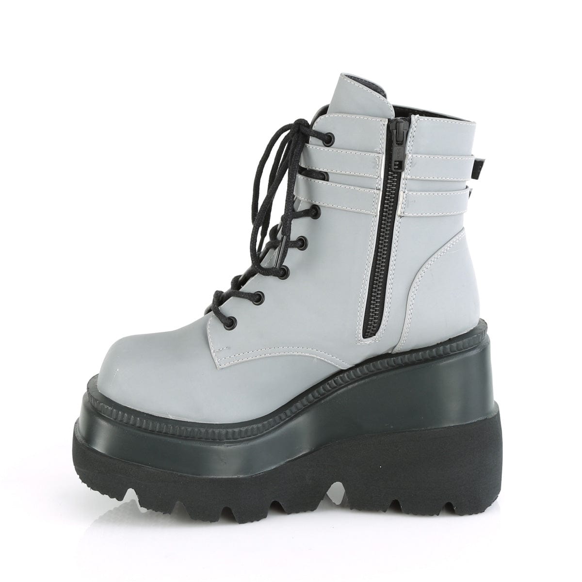 SHAKER-52 Grey Reflective Demonia US Size (Women's): 5