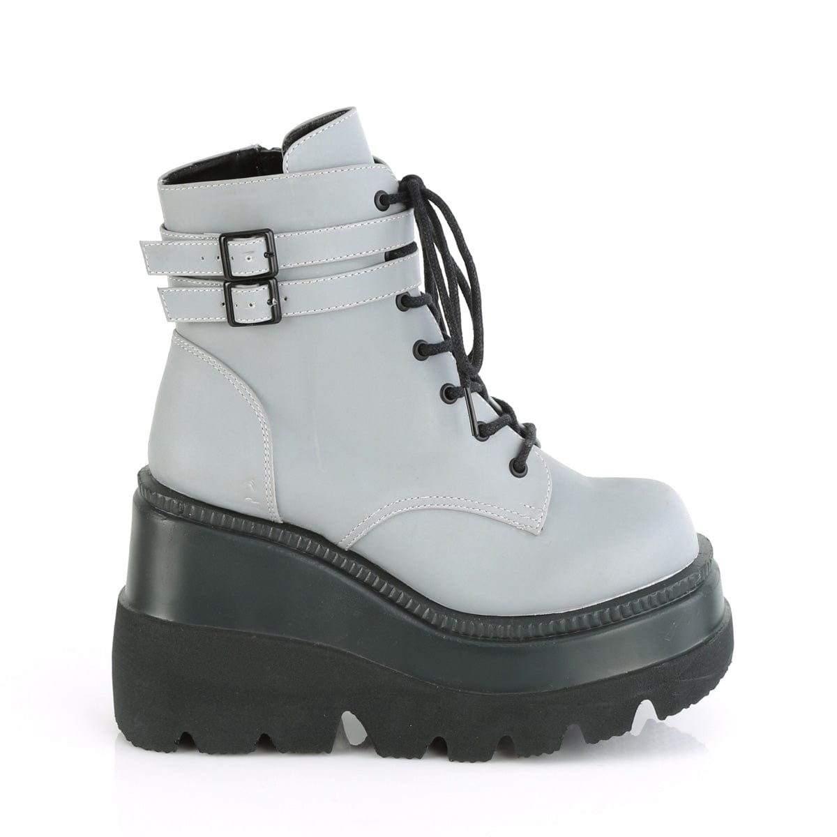 SHAKER-52 Grey Reflective Demonia US Size (Women's): 5