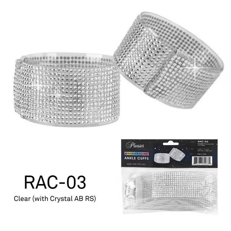 Pleaser Rhinestone Ankle Cuffs