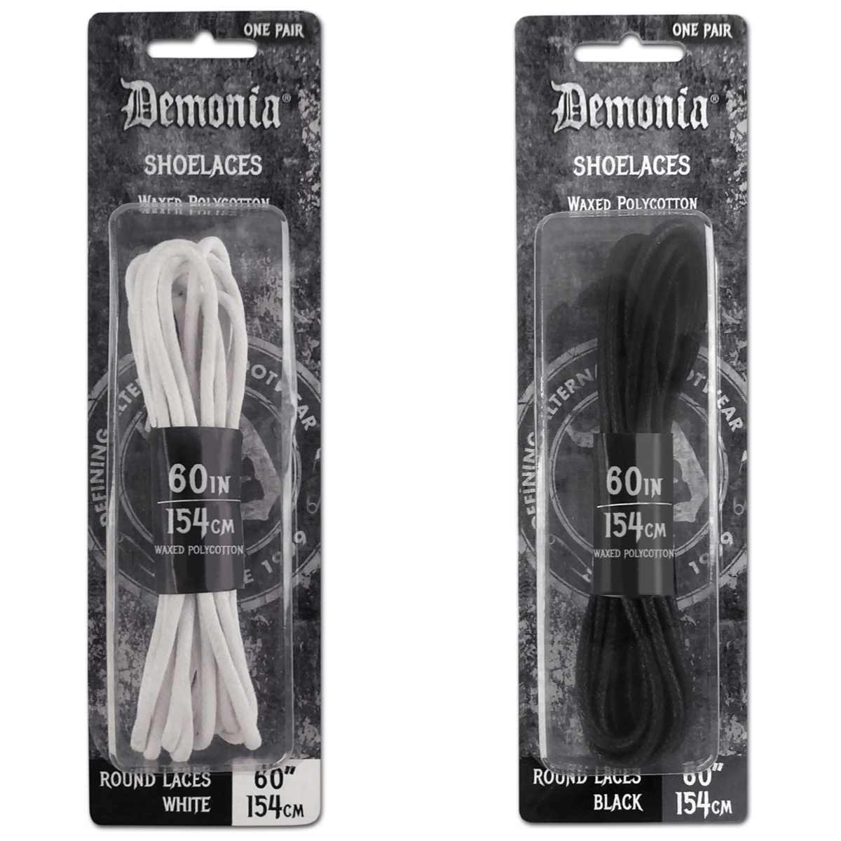 Demonia Waxed Round Boot Shoelaces