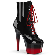 ADORE-1020BR-H Black Patent/Black-Red Ankle Boot Pleaser US Size (Women's): 5