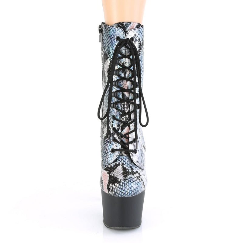 ADORE-1020SP Silver Hologram Snake Print/Black Matte