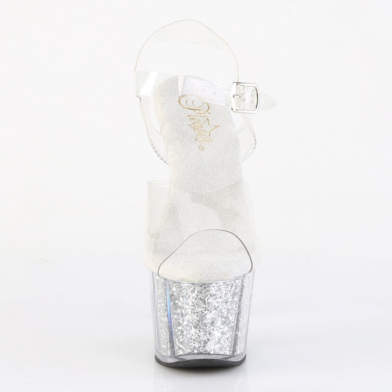 ADORE-708G Clear/Silver Glitter Inserts