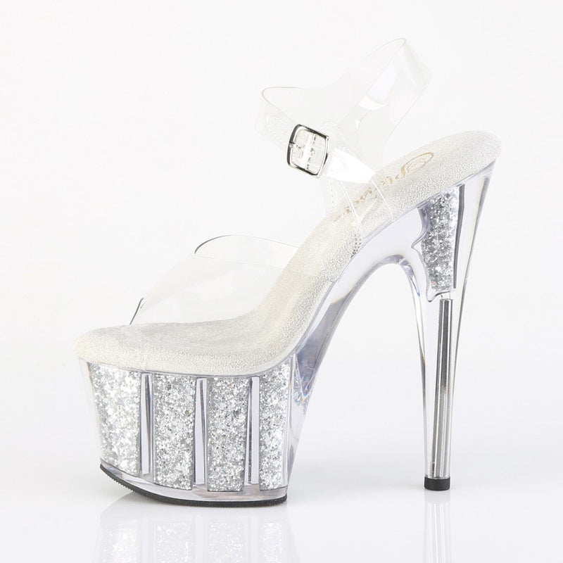 ADORE-708G Clear/Silver Glitter Inserts