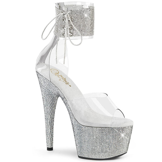 BEJEWELED-724RS Clear/Silver Rhinestones