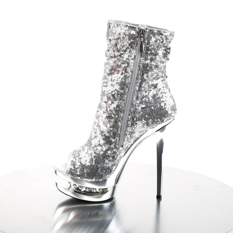 BLONDIE-R-1008 Silver Sequins/Silver Chrome