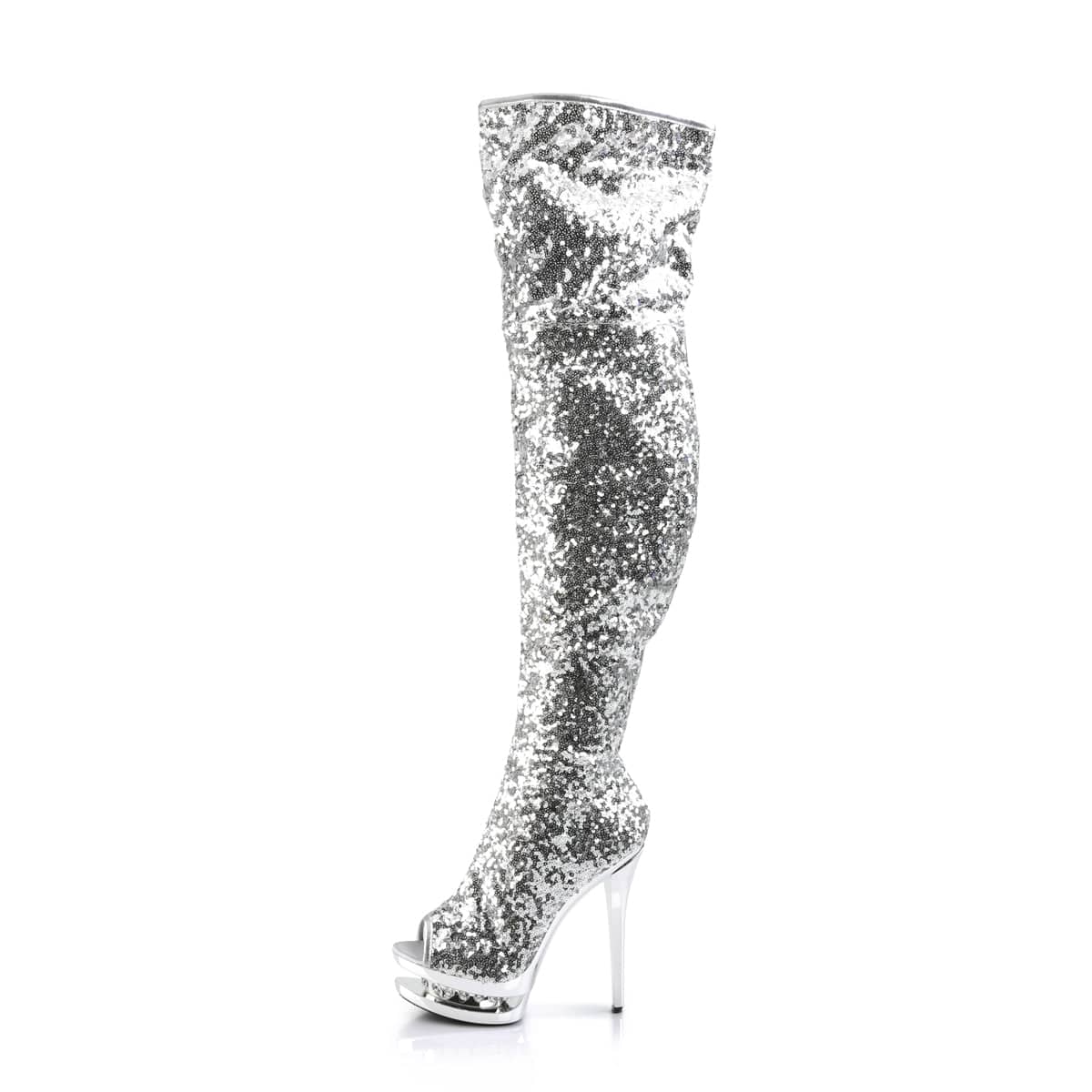 BLONDIE-R-3011 Silver Sequins/Silver Chrome