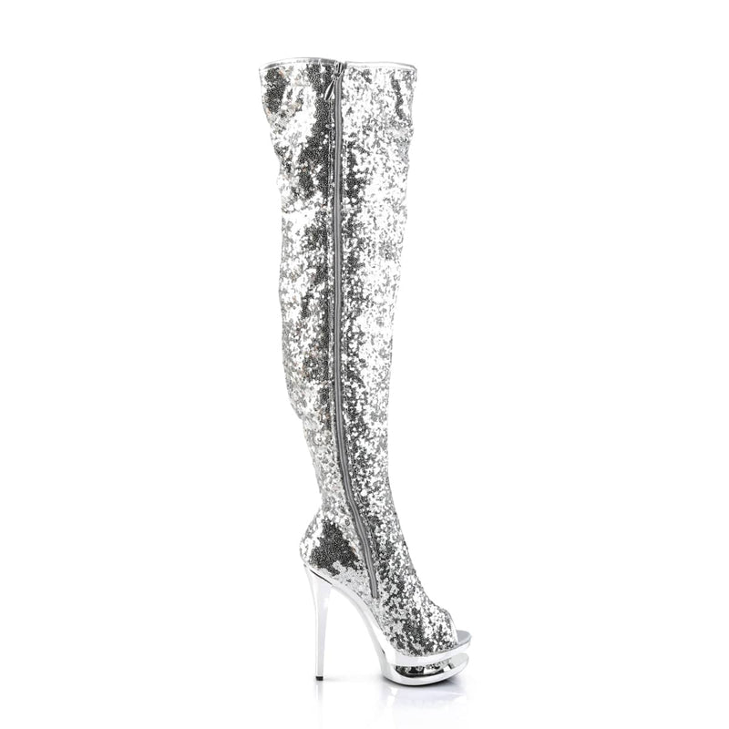 BLONDIE-R-3011 Silver Sequins/Silver Chrome