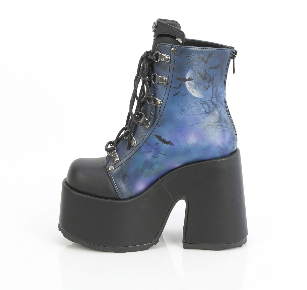 CAMEL-203-PT Black Vegan Leather