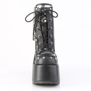 CAMEL-208 Black Vegan Leather Ankle Boots Demonia US Size (Women's): 6